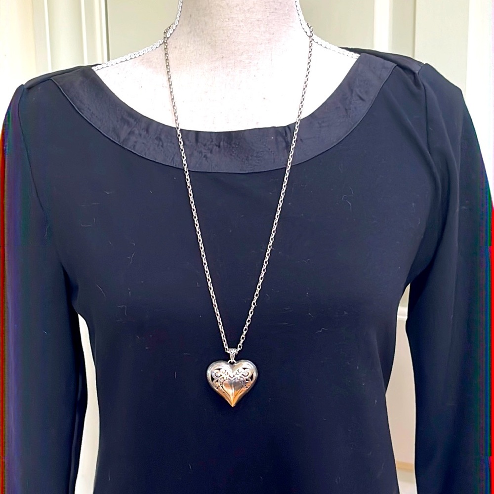 Beautiful Brighton Silver Heart Necklace!